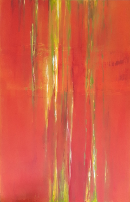 Orange IV, abstrakte Malerei