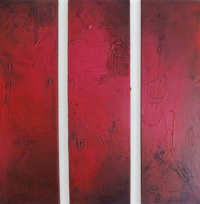 Triptychon, abstrakte Malerei, verkauft Triptychon, abstrakte Malerei, verkauft