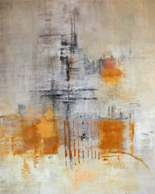 Orange II, abstrakte Malerei Orange II, abstrakte Malerei