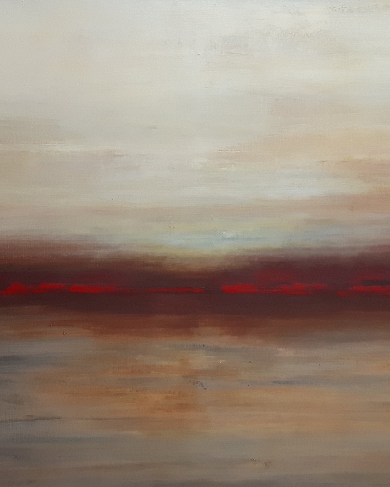 Abendstimmung, abstrakte Malerei