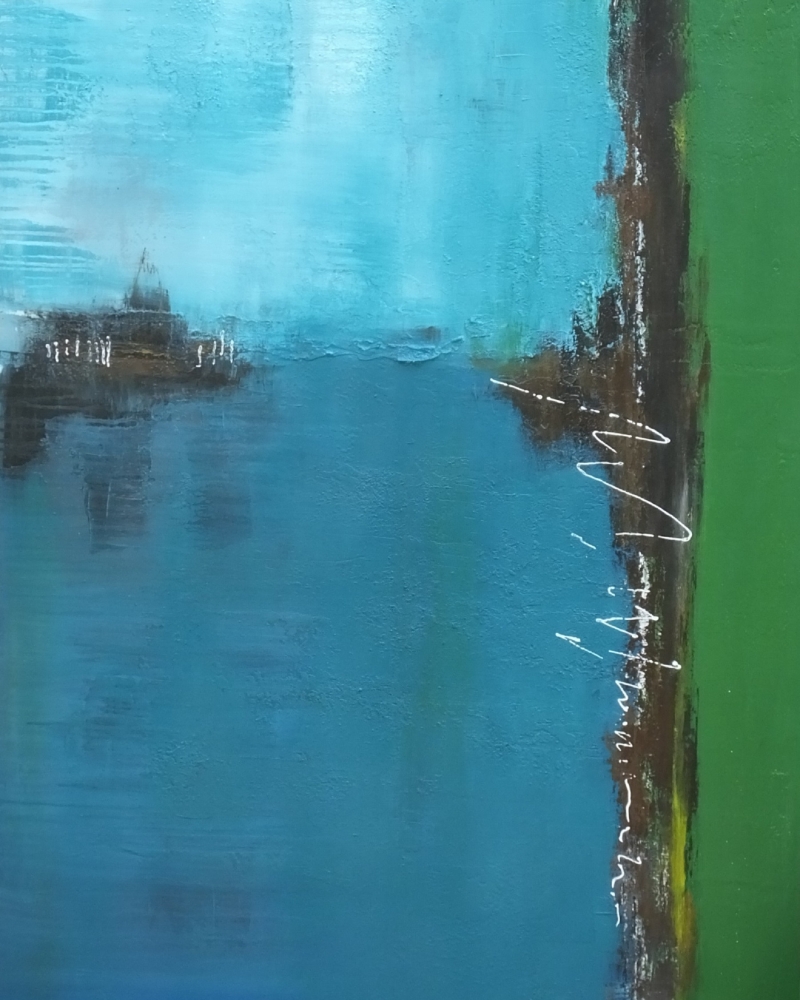 Am Meer, abstrakte Malerei