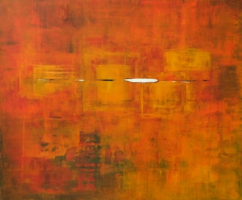 Bunt IV, abstrakte Malerei