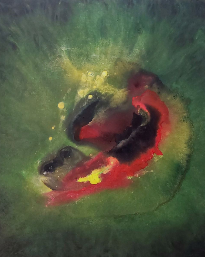 Djungle, abstrakte Malerei