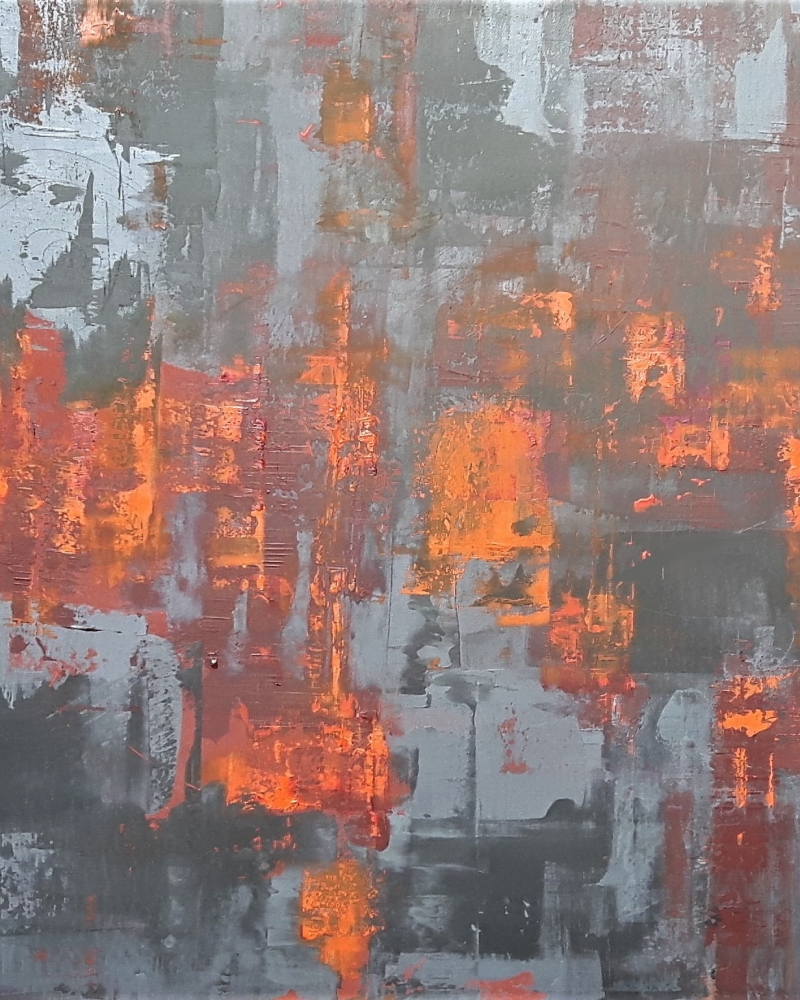 Graphit, abstrakte Malerei