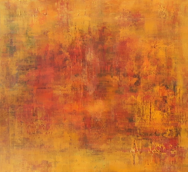 Herbst, abstrakte Malerei