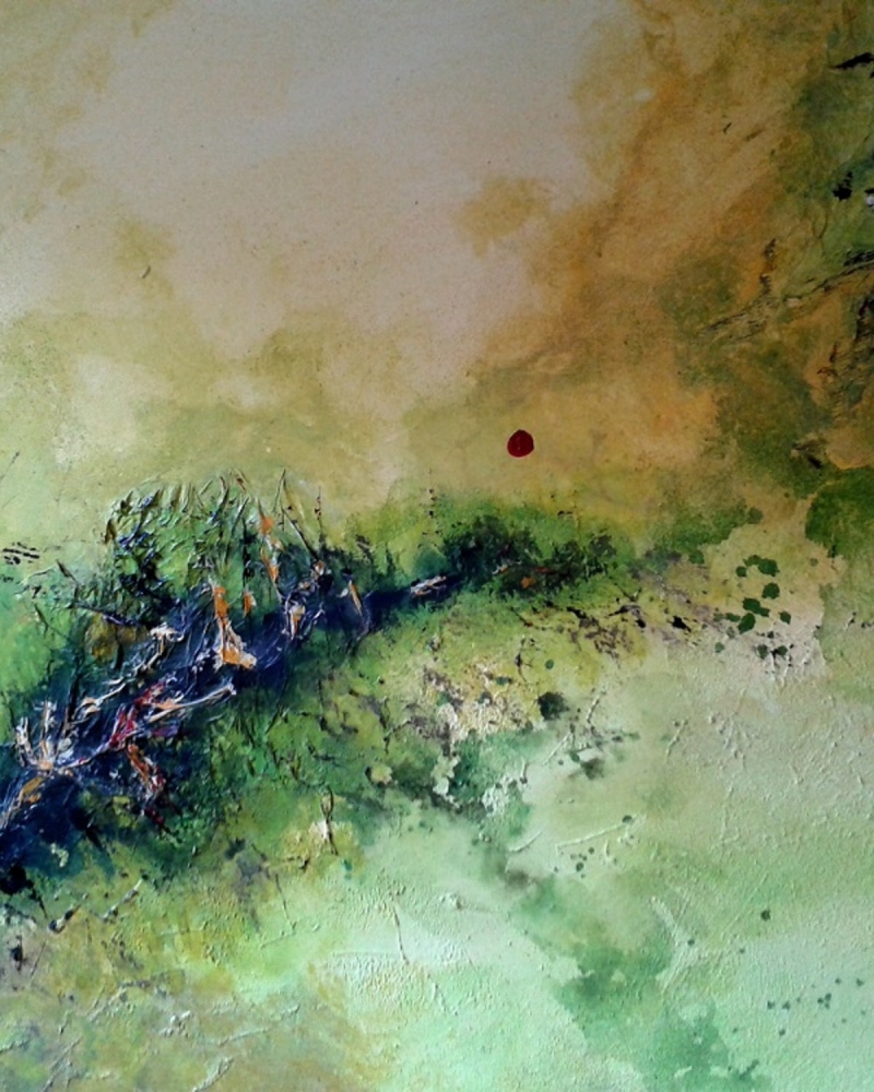 Leben, abstrakte Malerei