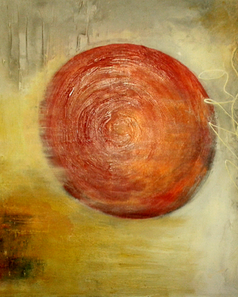 Sonne, abstrakte Malerei