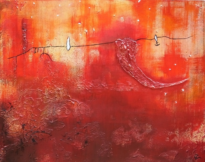 Sterne, abstrakte Malerei