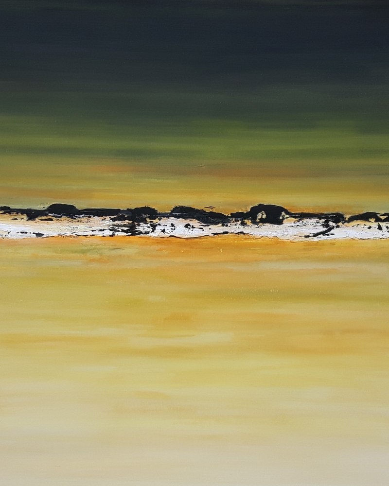 White desert, abstrakte Malerei