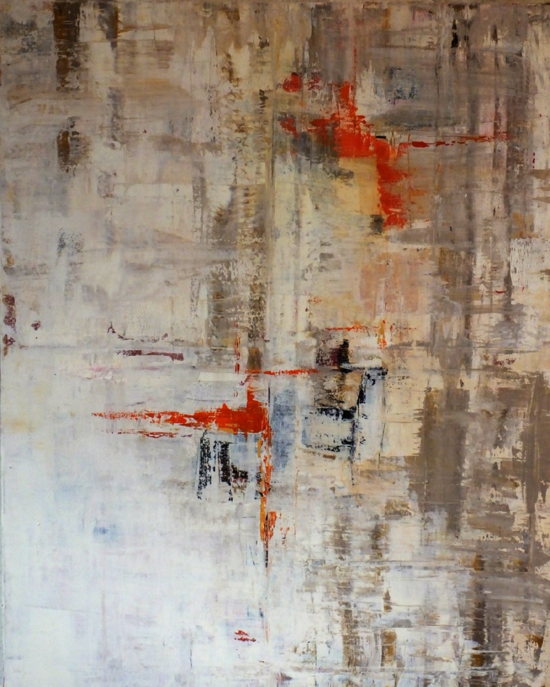 Orange, abstrakte Malerei