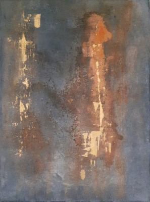 Rost II, abstrakte Malerei