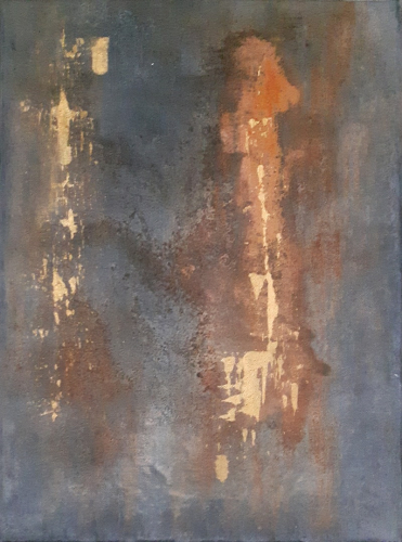 Rost II, abstrakte Malerei