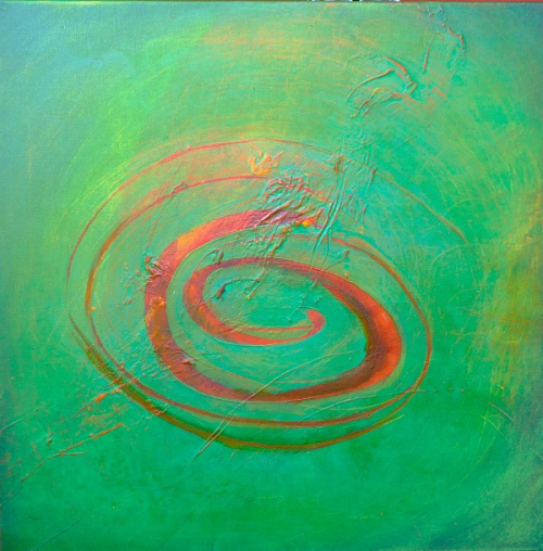 Spirale, abstrakte Malerei
