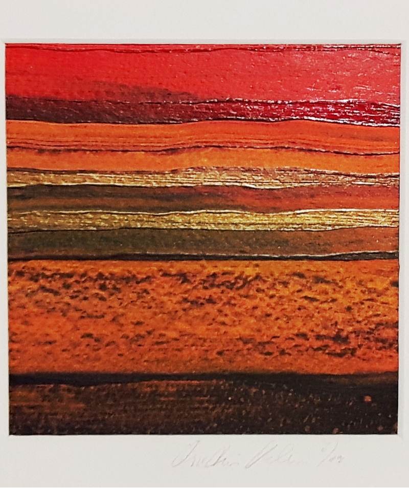 Afrika Trilogie 3, abstrakte Malerei